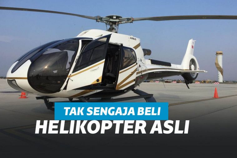 Bukan Mainan, Pria Ini Terkejut Saat Helikopter Asli Datang