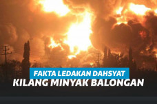 Kebakaran Kilang Minyak Pertamina di Balongan