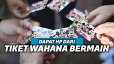 Fadhel Akhmad Hizham menukarkan tiket wahana permainan hingg 300 ribu tiket