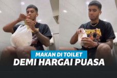 Yerikho Tuasela makan di toilet demi menghargai yang berpuasa
