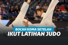 Ilustrasi gambar saat latihan judo berlangsung