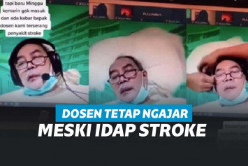 Ilustrasi gambar dosen saat mengajar