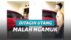 Viral video nagih utang yang ditagih malah galak