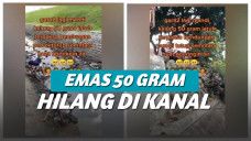 Kalung emas 50 gram hilang di kanal
