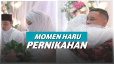 Momen haru pernikahan Christin Natalia yang dihadiri ayahnya