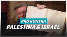 Rick Wiles menunjukkan peta Tanah suci Palestina dalam Alkitab Perjanjian lama