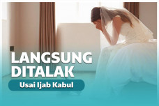 Ilustrasi pengantin wanita bersedih