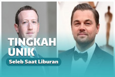Mark Zuckerberg dan Leonardo DiCaprio