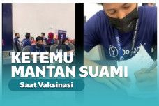 Dilayani mantan suami saat vaksinasi