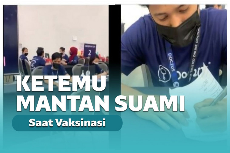 Dilayani mantan suami saat vaksinasi