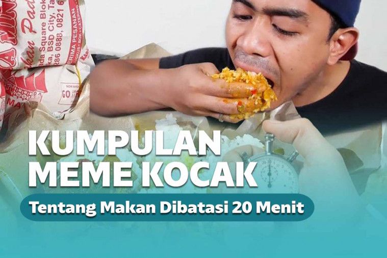 Banyak masyarakat beranggapan, mana bisa orang dibatasi waktu makannya tepat 20 menit?!