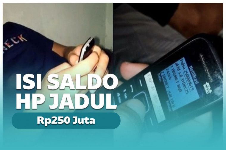 HP jadul pulsanya ratusan juta