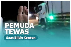 Remaja tewas terlindas truk saat bikin konten