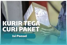 Ilustrasi kurir kirim paket