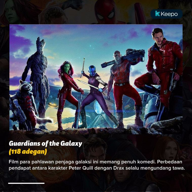 adegan komedi terbanyak di marvel