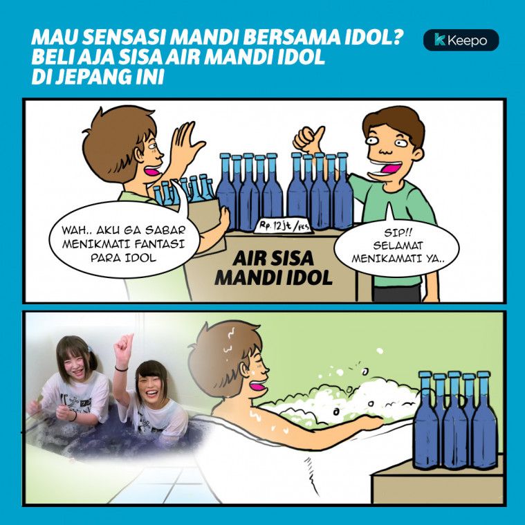Sisa air mandi idol