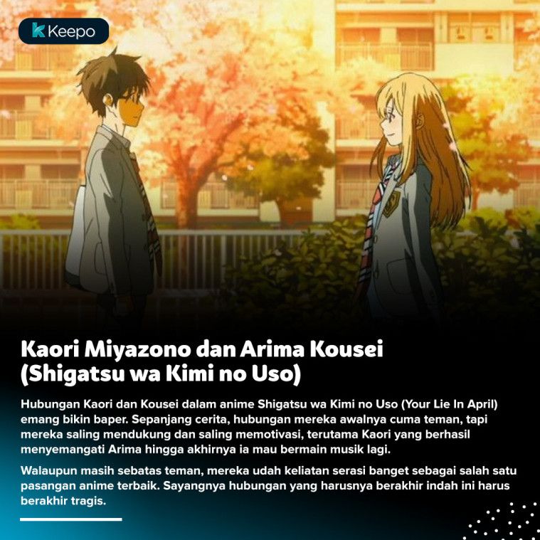 pasangan anime your lie in april