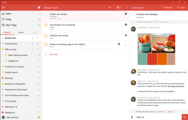 Todoist шаблоны проектов