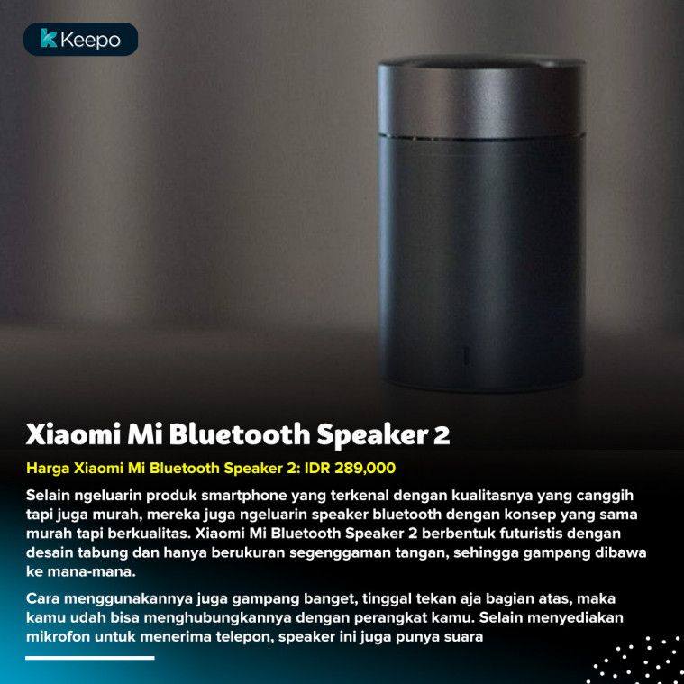 Xiaomi Mi Bluetooth Speaker 2 bluetooth speaker