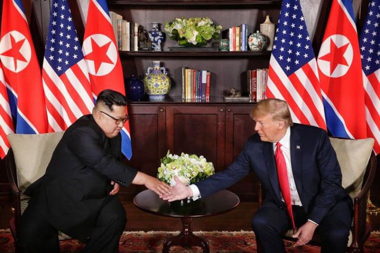 Kim Jong Un dan Donald Trump