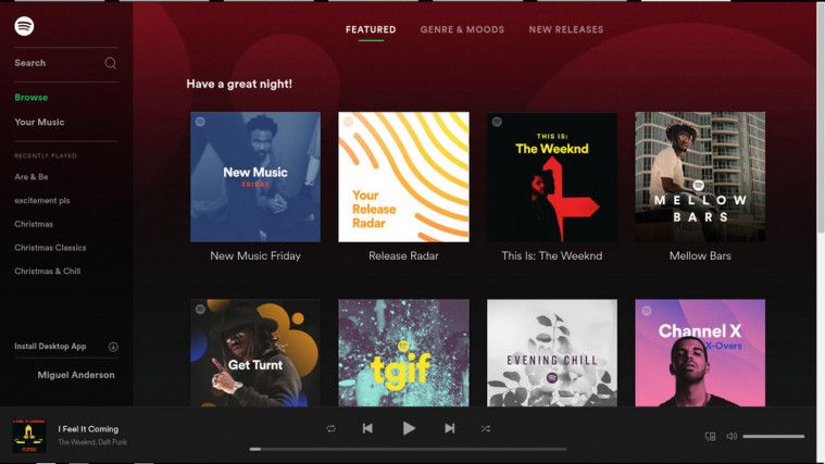 spotify website