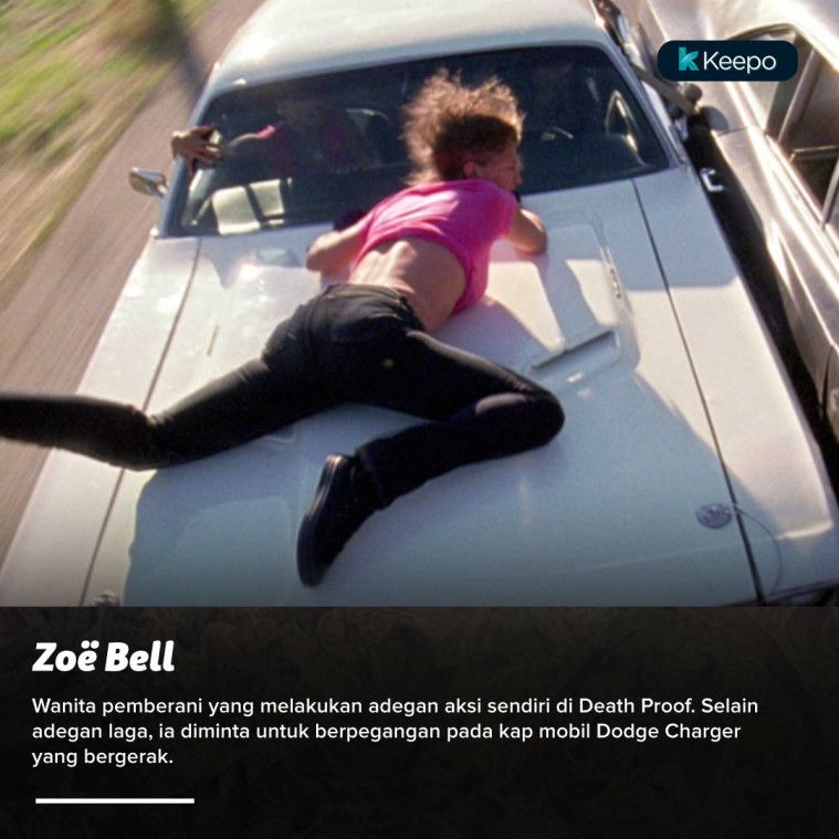 aktris tanpa stuntwoman di film action