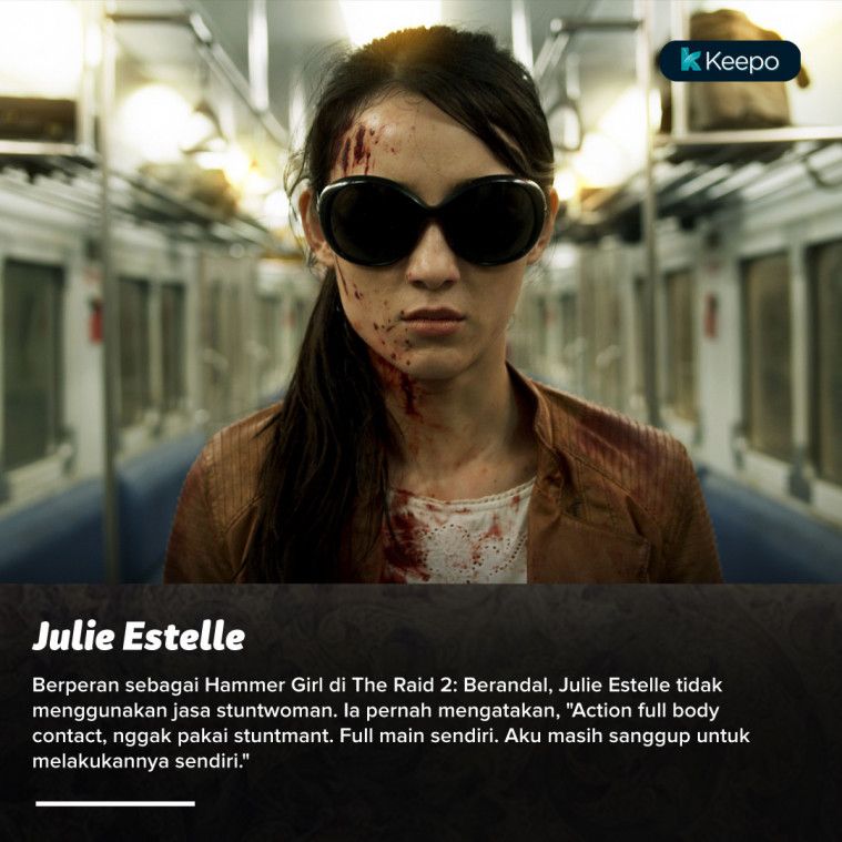 aktris tanpa stuntwoman di film action