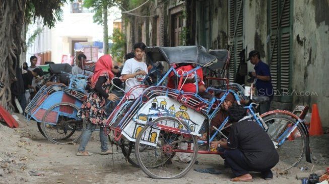 Ilustrasi tukang becak