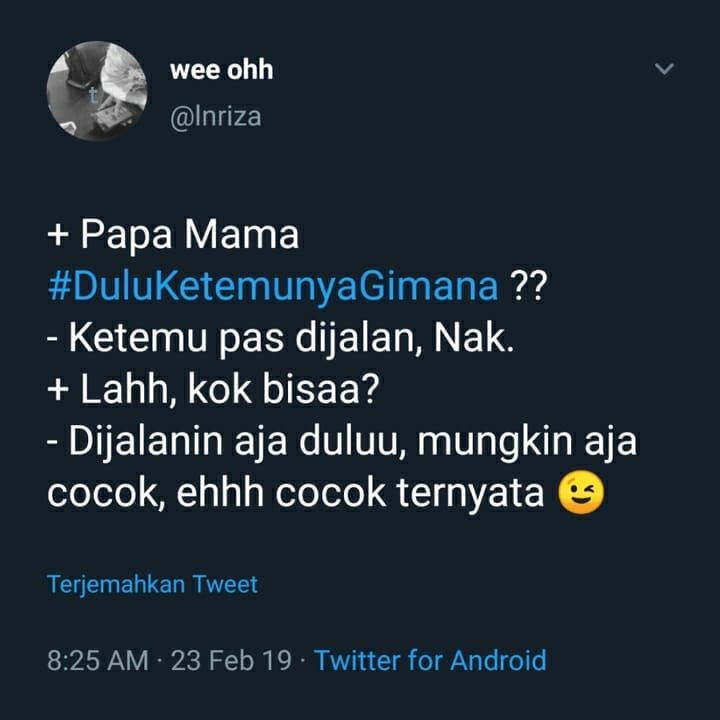 papa mama bertemu