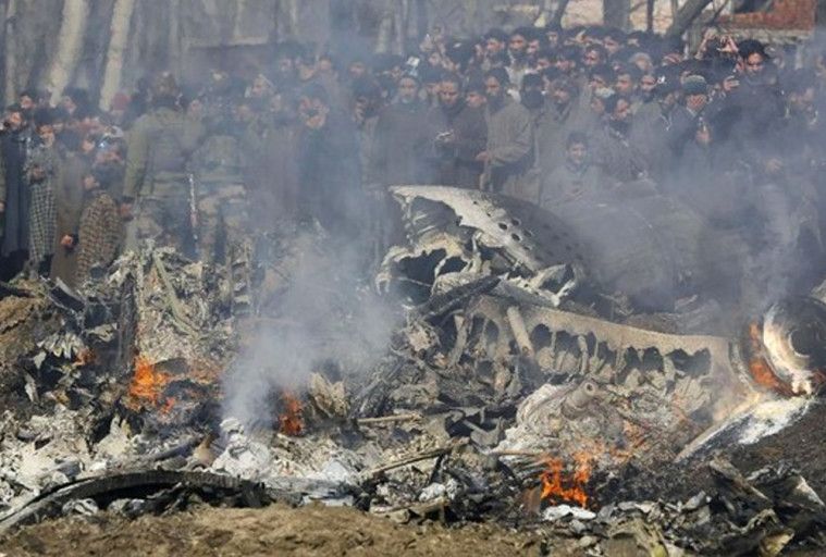 Pesawat India Hancur Konflik Kashmir
