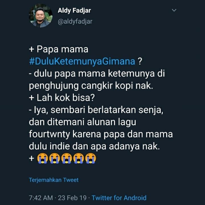 papa mama bertemu