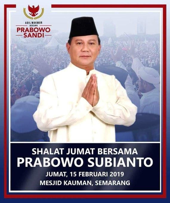 Ditanya Soal "Prabowo Jumatan di Mana " ini Jawaban Sandi