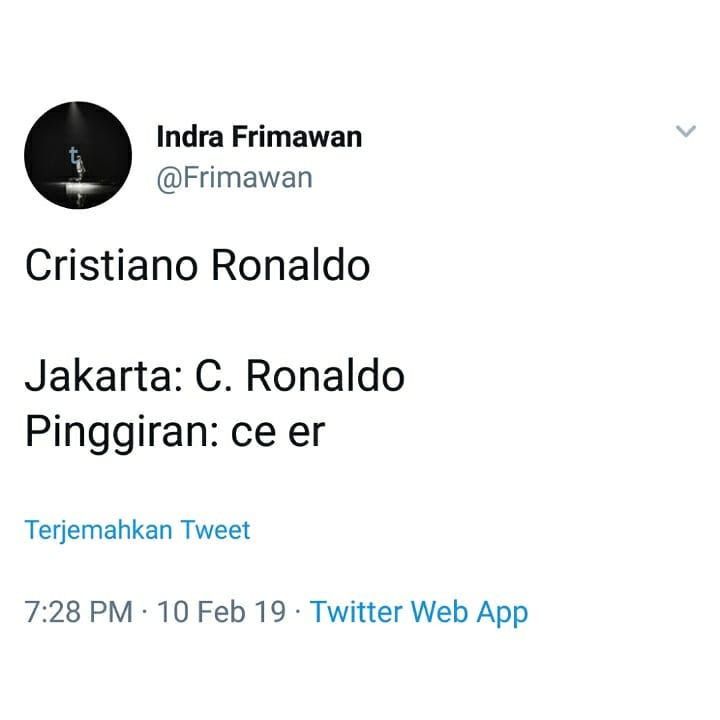 Beda bahasa orang Jakarta sama pinggiran