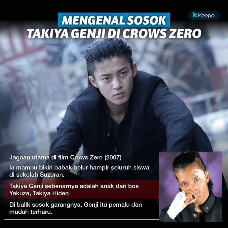 Mengenal Takiya Genji, Ketua Geng Garang di Film Crows Zero