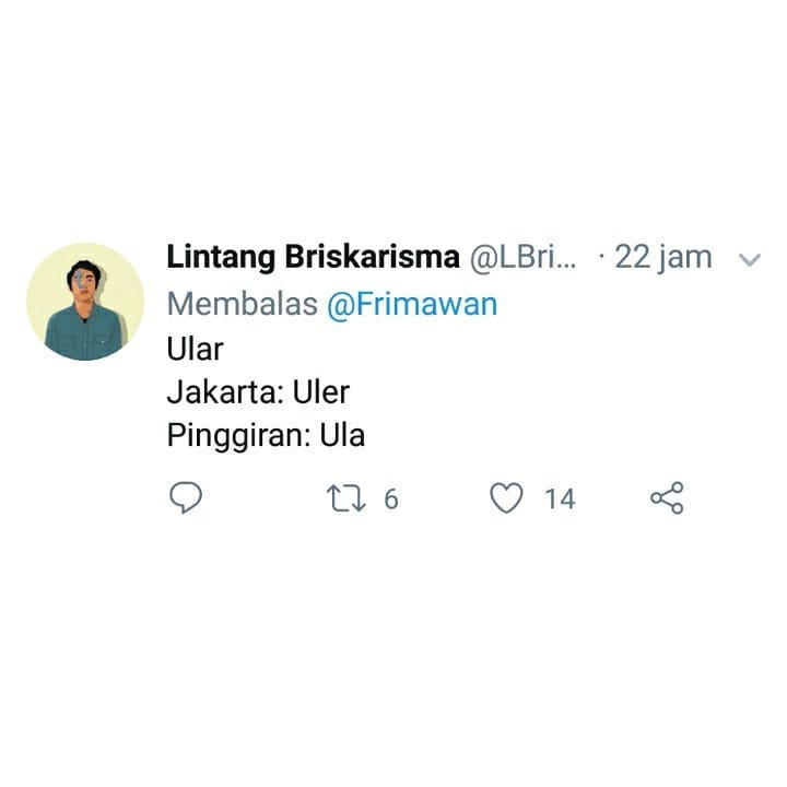Beda bahasa orang Jakarta sama pinggiran