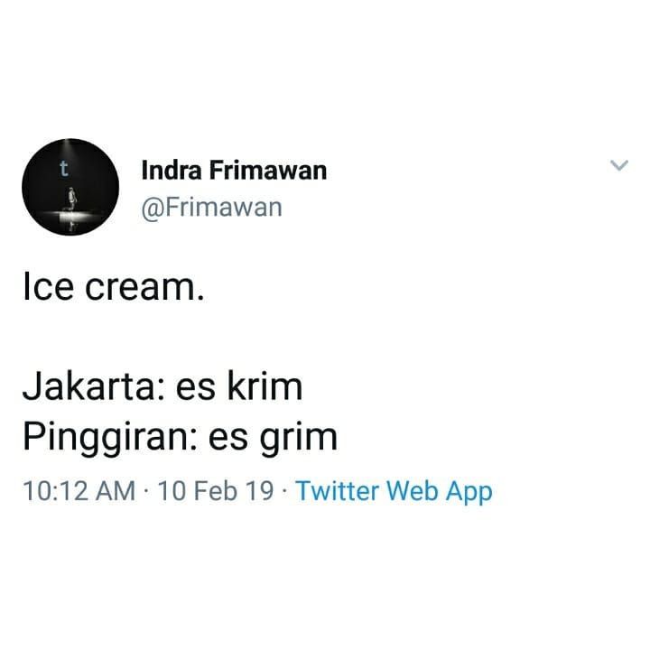 Beda bahasa orang Jakarta sama pinggiran