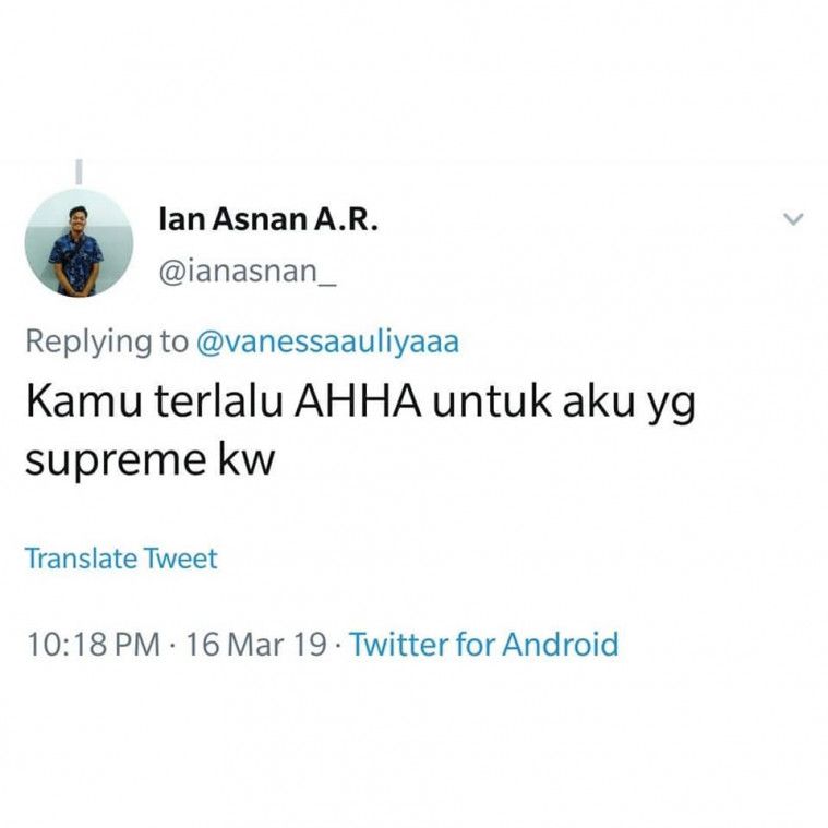 KAMU terlalu WAH untuk aku yang HAH 