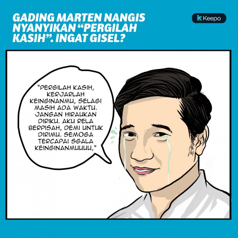 Gading Marten menangis