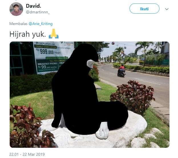 Kalau hijrah patung putri duyungnya jadi seperti ini