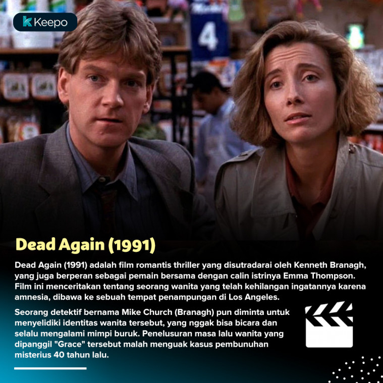 Dead again. Dead again 1991 Emma Thompson. Dead again (1991) poster.