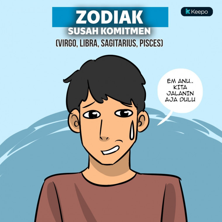 Ilustrasi zodiak sulit berkomitmen