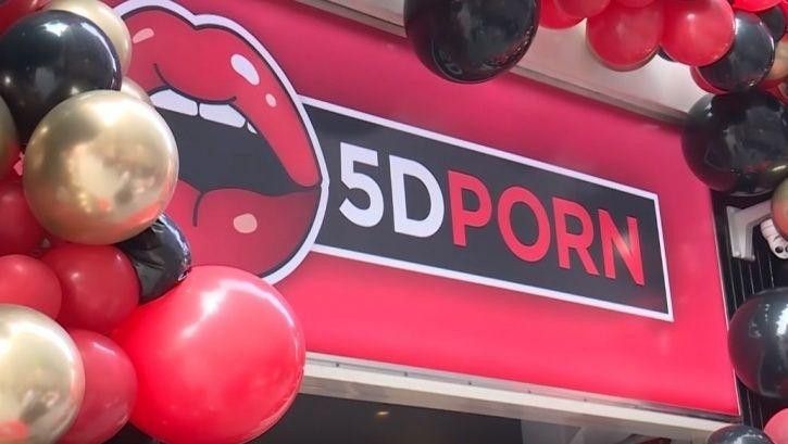 Bioskop 5D Porn di kawasan Distrik Lampu Merah, Amsterdam, Belanda.