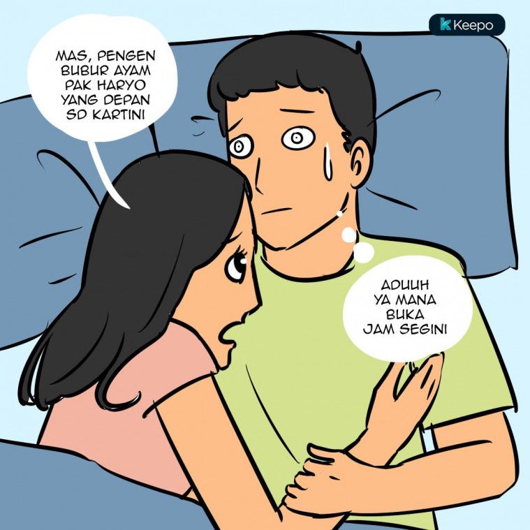 Ilustrasi perempuan ngidam