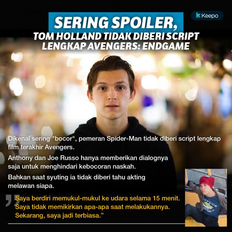 tom holland spoiler avengers