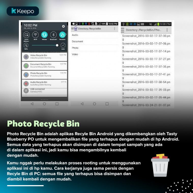 daftar aplikasi recycle bin terbaik android