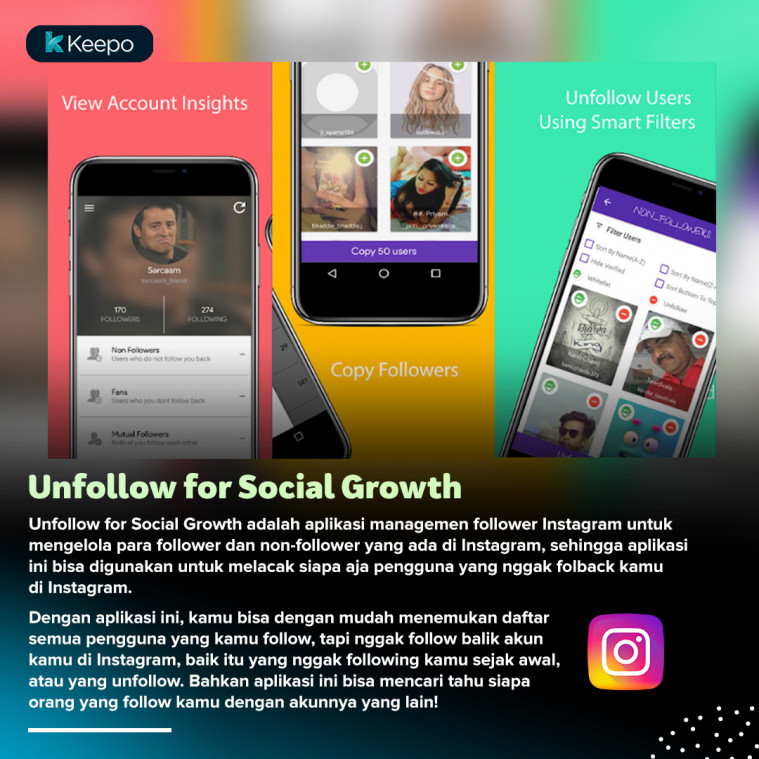 7 Aplikasi Unfollow Instagram Secara Massal