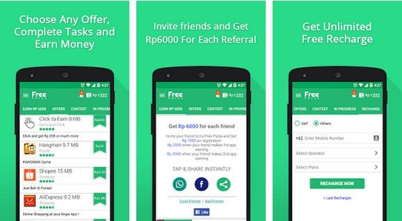 Daftar Aplikasi Penghasil Pulsa Gratis