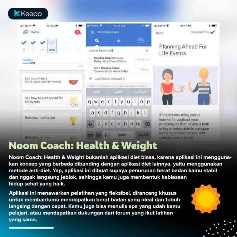 daftar aplikasi diet Noom Coach: Health & Weight
