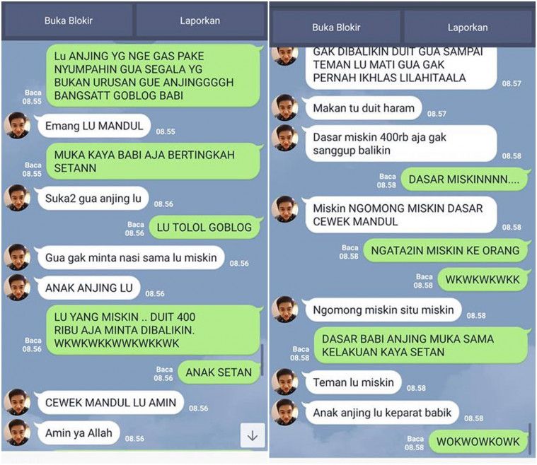 Mantan minta uang dibalikin