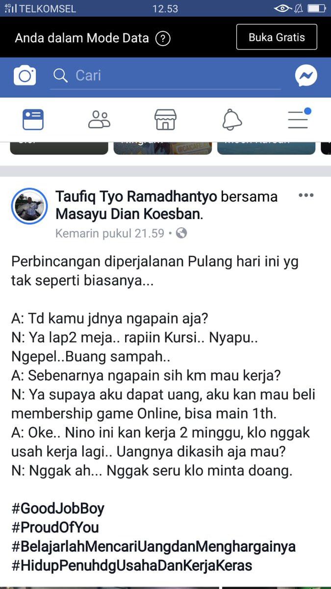 Anak bos bersih-bersih